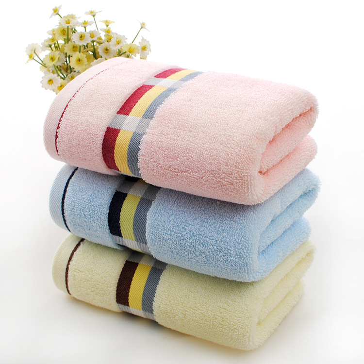 Wholesale Cotton Plain Gold-thread Daily Necessities, Face Towels, Wedding Gifts, Popular Online Products, Soft And_voghion.com