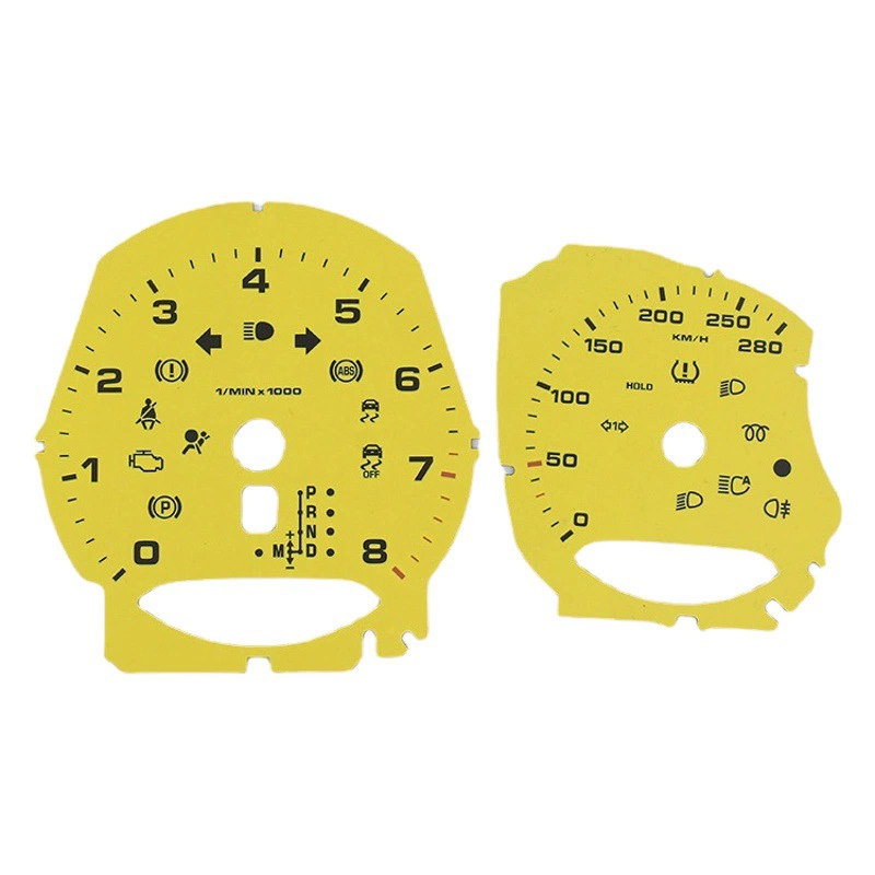 Производитель изготавливает прецизионные циферблаты для приборов, циферблаты для автомобильных приборных панелей и циферблаты для автомобилей с шелкографией.