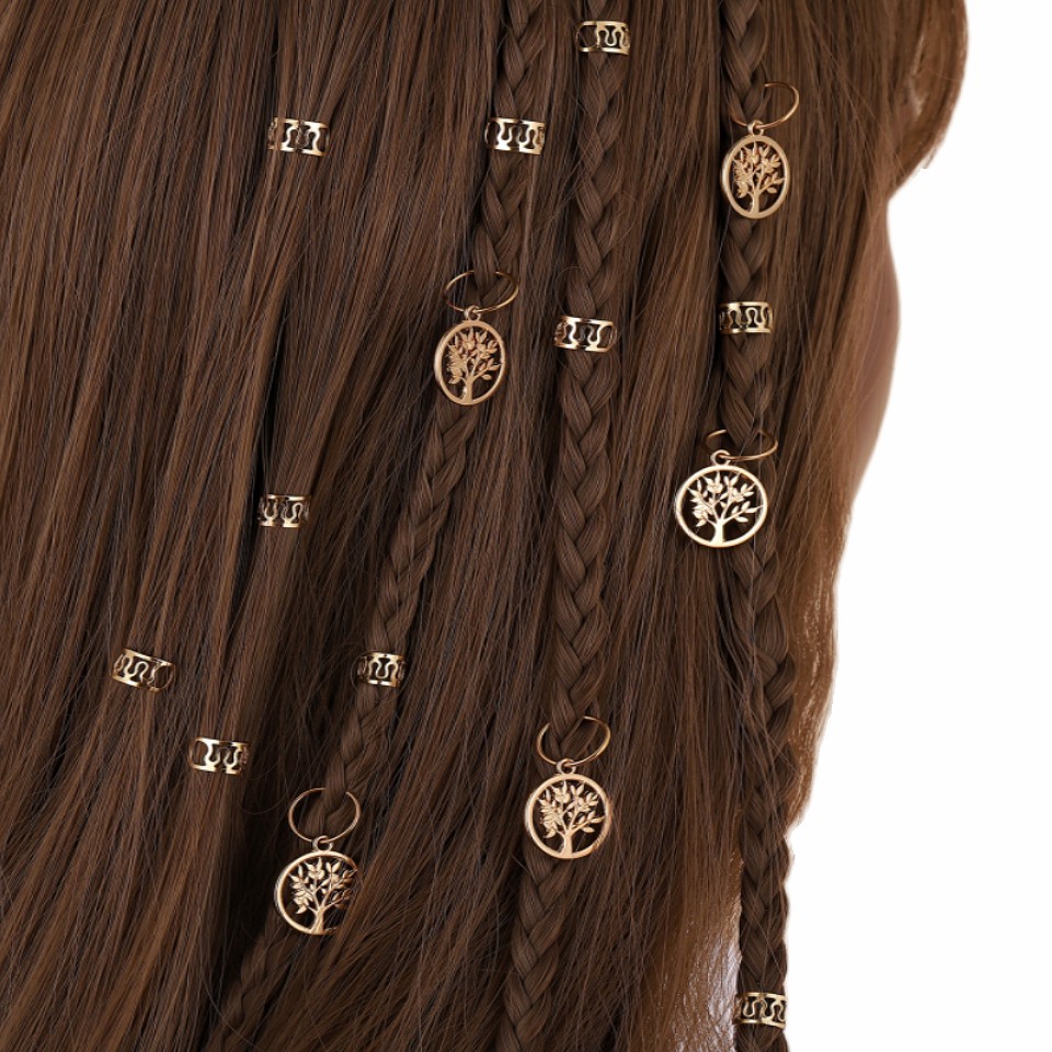 Fashion Tree Alloy Plating hair buckle 15 Pieces1