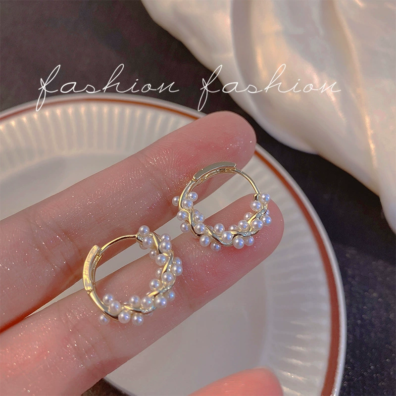 Длинные серьги (Huayang) жемчужные кисточки, корейский стиль светлой роскоши, серебряные штифты