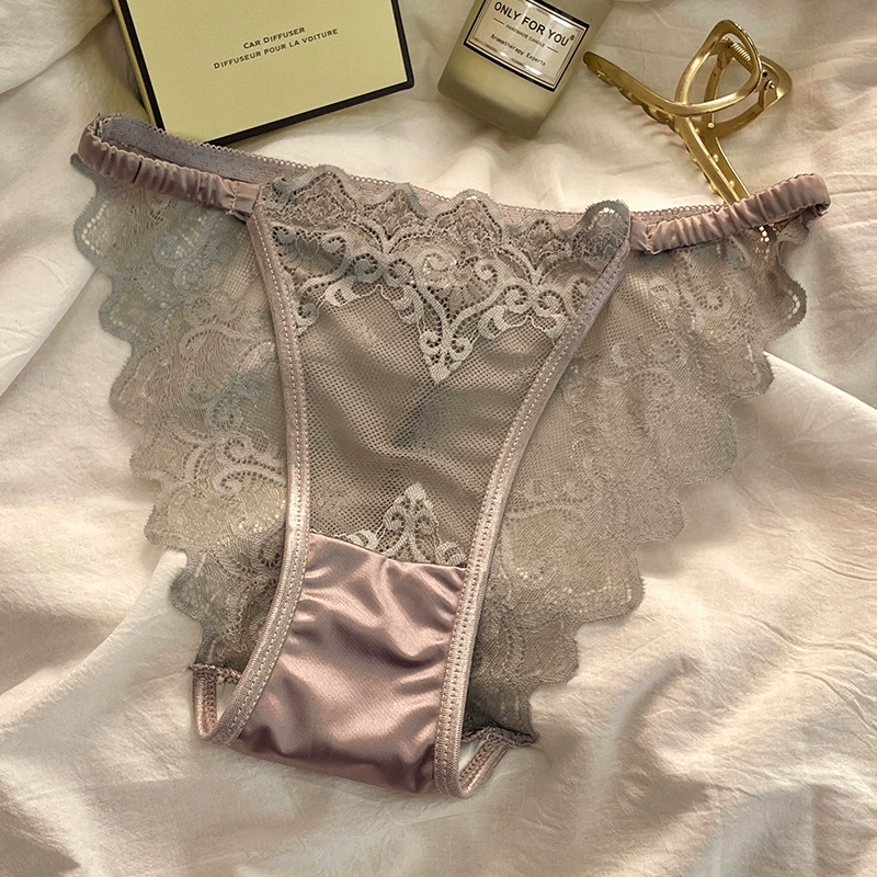  Lace underwear, sexy breathable trousers, comfortable pants, french style, thin strap