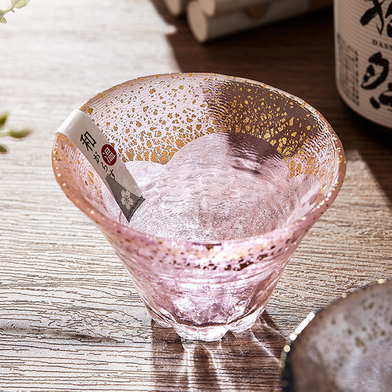 Japanese Toyo Sasaki Cherry Blossom Sake Cup Mount Fuji Pairing Cup Wedding Gift Glass Cup Tea Cup Couple Cup