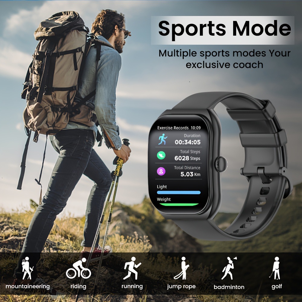 Smartwatch Mit Bluetooth Anruf Und Gesundheitsüberwachung Sport_voghion.com