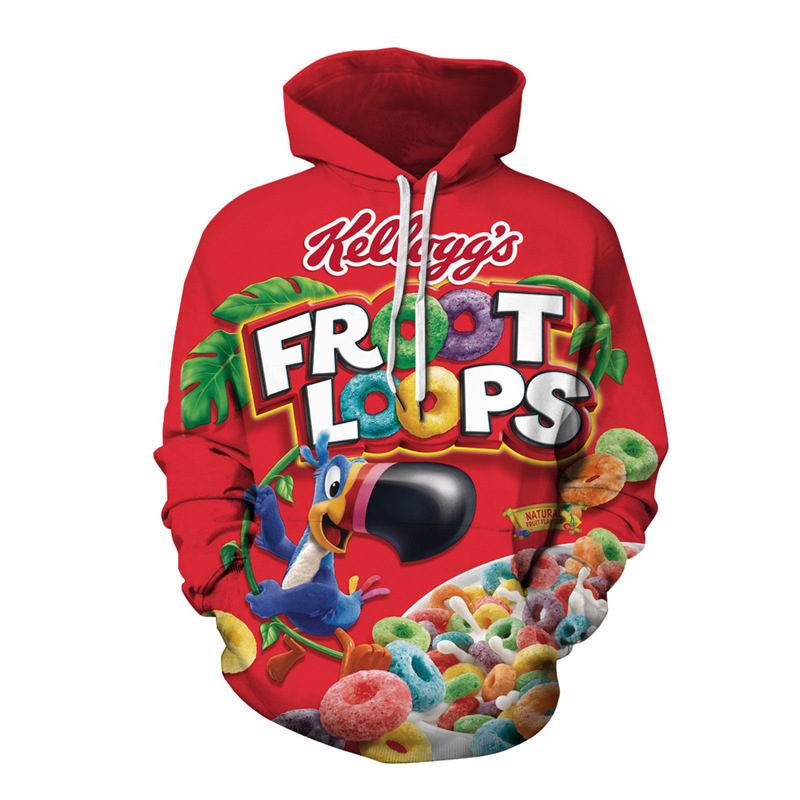 2022 European anD American Cross-borDer TrenDy Letter QiDo Snacks 3D Digital Printing HooDeD Sweatshirt Outwear cosplay Week 2022 European anD American Cross-borDer TrenDy Letter QiDo Snacks 3D Digital Printing HooDeD Sweatshirt Outwear cosplay Week