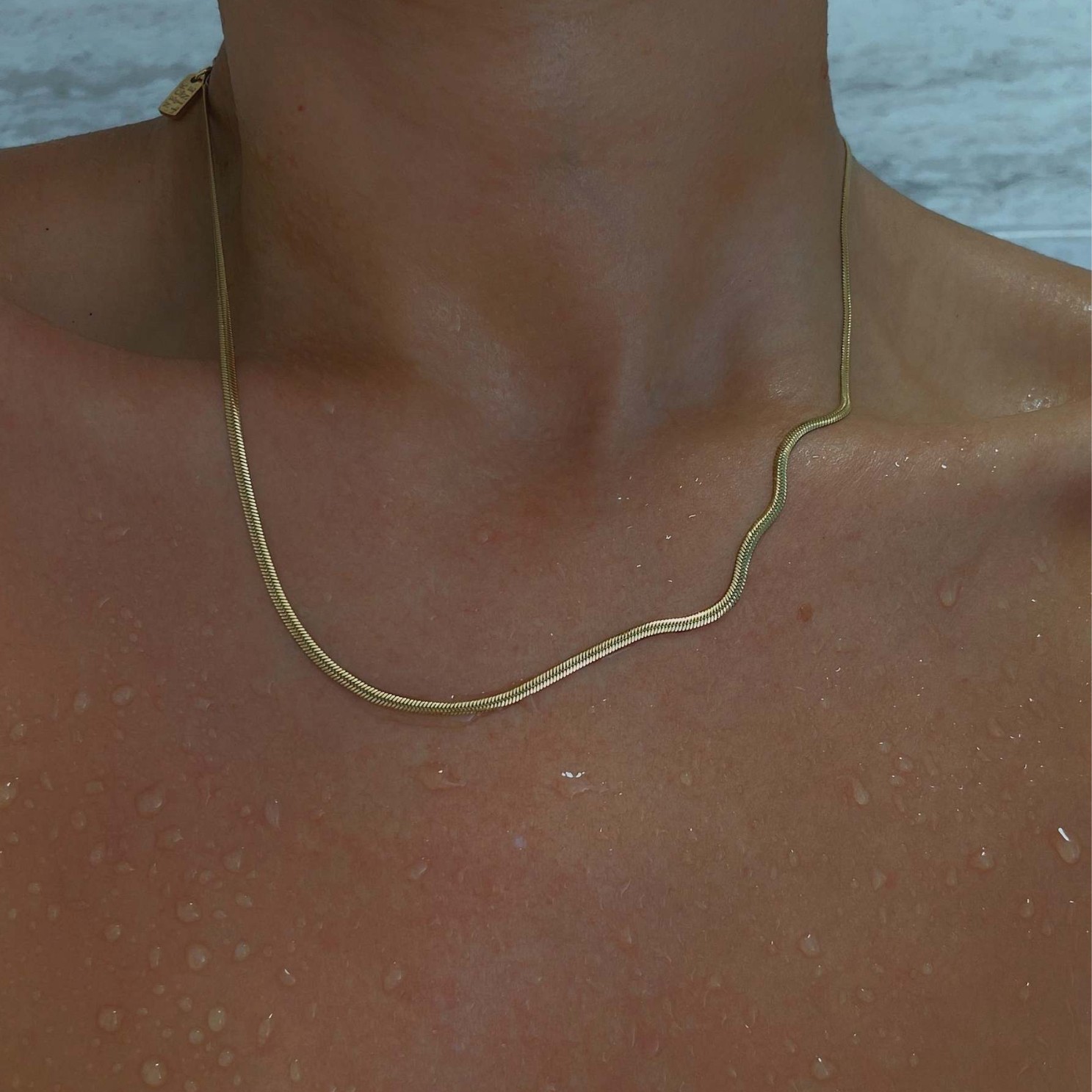 Spot factory wholesale European and American cross-border retro style titanium steel high color dense push chain necklace for men and women