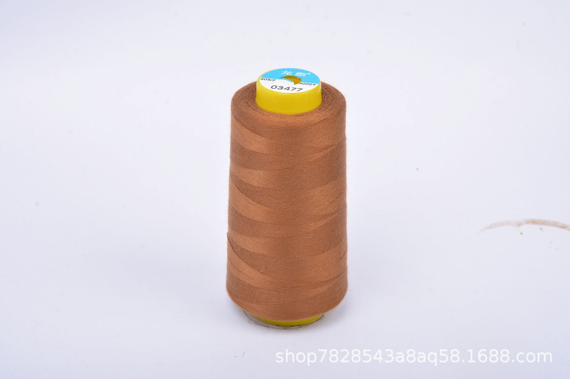 402 Liu Qing 3000 yardas línea de costura serie marrón línea especial de fábrica de ropa línea de máquina de coser de alta velocidad