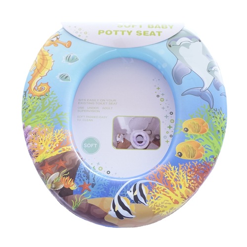 Children's toilet seat new cartoon multi-color sponge comfortable simple portable handleless children's toilet seat