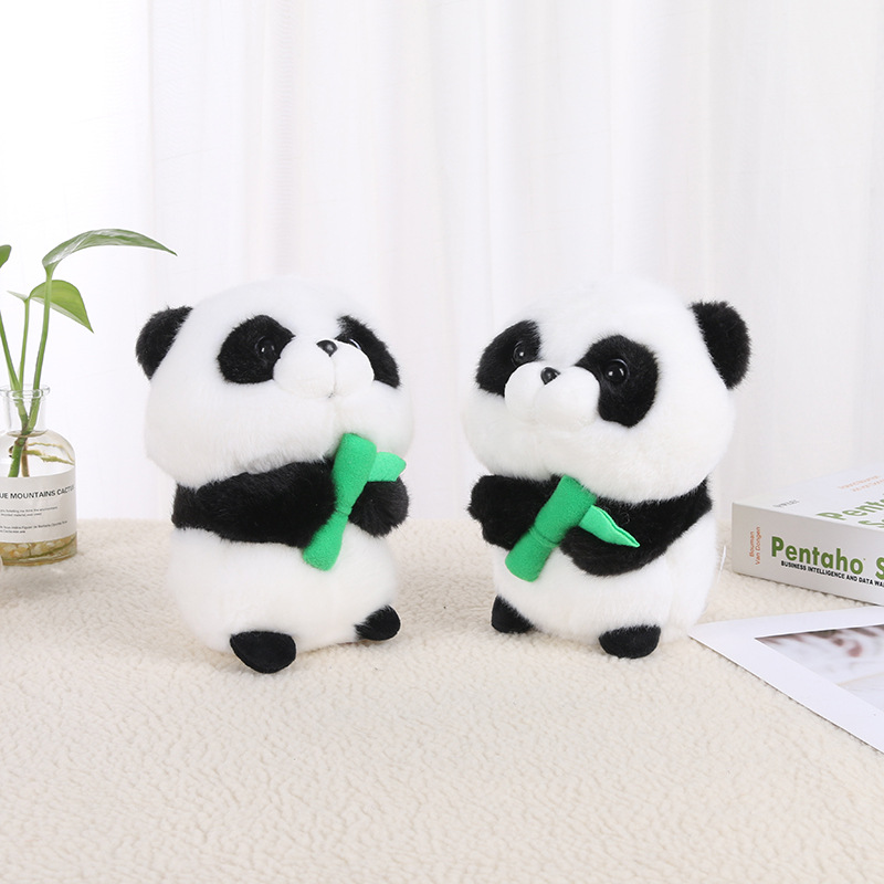 Panda muñeca de peluche juguete nacional tesoro simulación pequeña panda muñeca pequeño tamaño colgante Ragdoll niños regalo de cumpleaños
