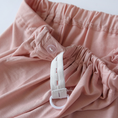 Modal maternity pants, spring and autumn maternity home pajamas, can be worn outside, summer large size adjustable confinement pants