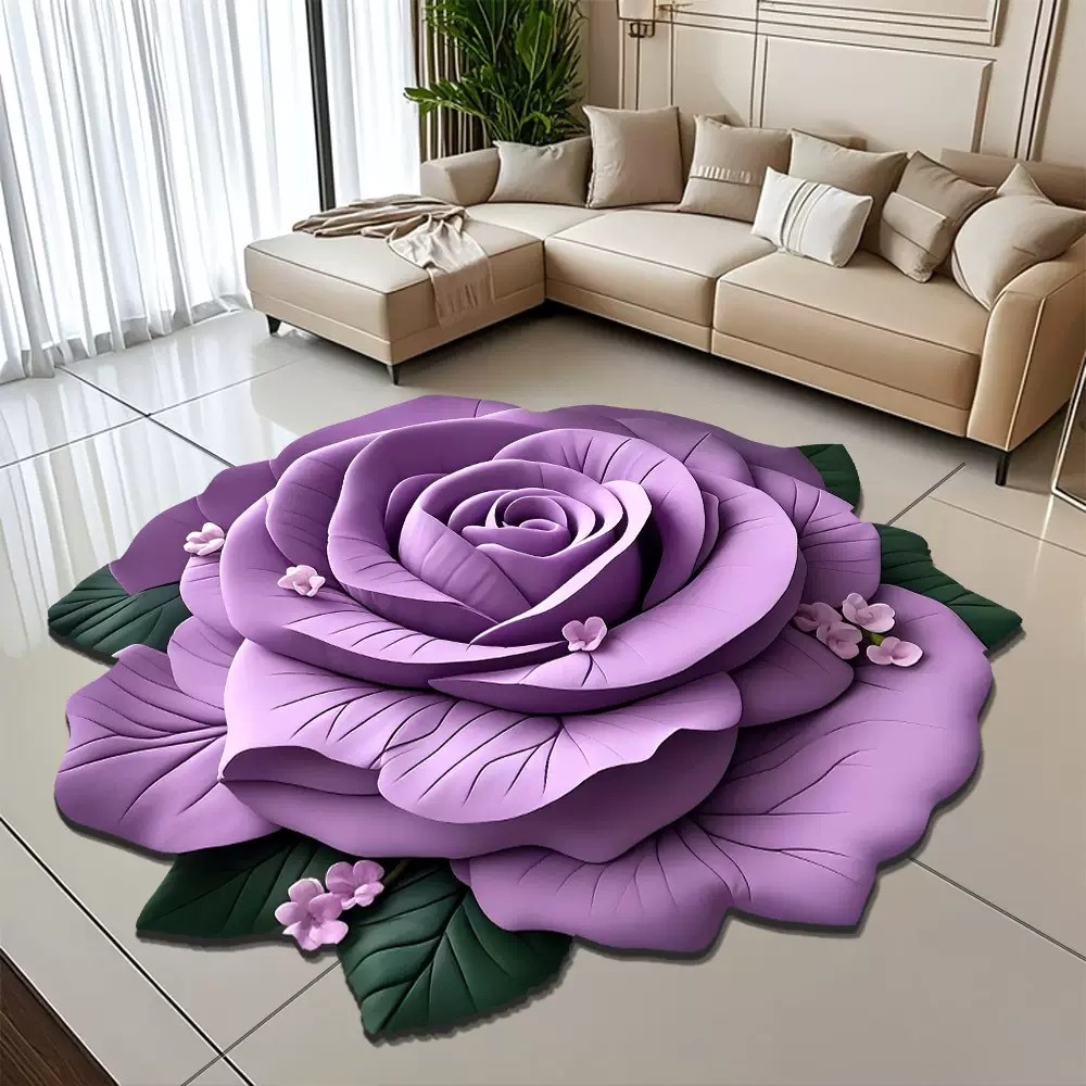 3d Illusion Bathroom Mat, Soft Absorbent Quick Dry Non-slip Rug_voghion.com