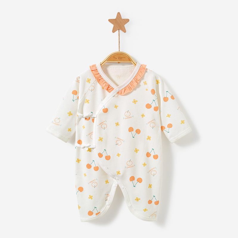 Bebé recién nacido Ropa Primavera, otoño y verano algodón recién nacido monje mariposa mameluco Luna Llena niño otoño ropa bebé mono