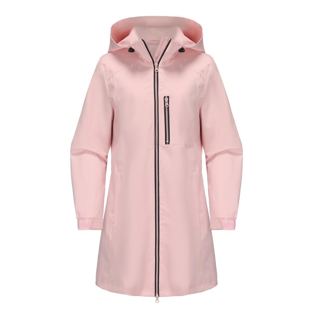 Vêtements pour femmes sports de plein air coupe-vent hydrofuge veste à capuche à manches longues pour femmes printemps et automne veste ample décontractée coupe-vent_voghion.com