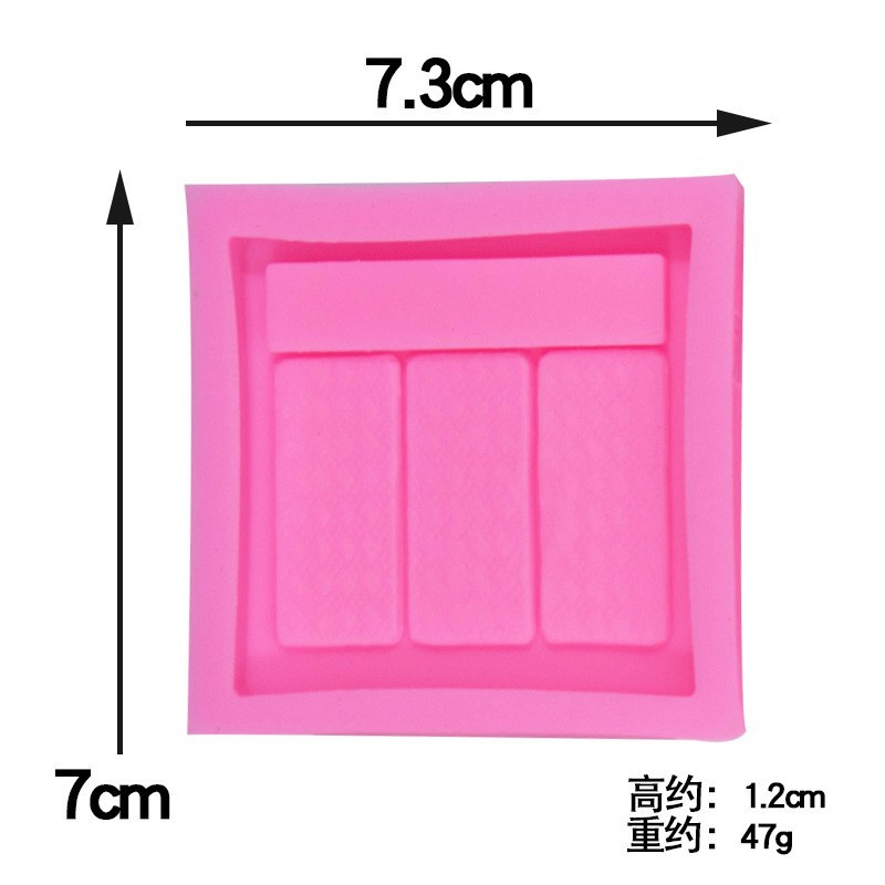 Maquillaje serie polvo pastel sombra de ojos perfume bolsa cosmética modelado silicona fondant pastel hornear decoración molde