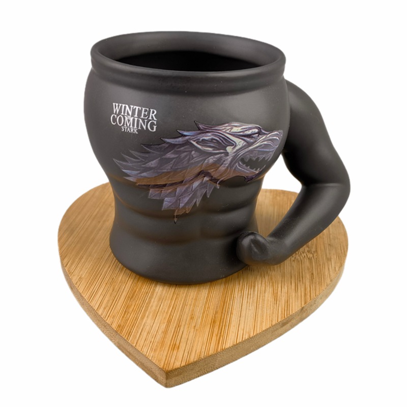 Taza de cerámica creativa de los hombres del músculo taza de los hombres feroces negros taza práctica taza de cerámica divertida taza de café