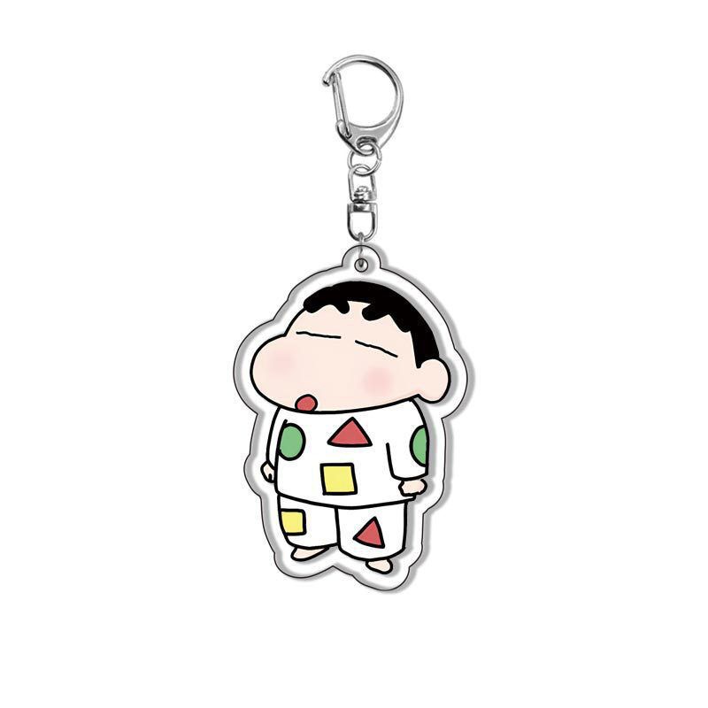 Crayon Shin-Chan Animación Periférico Nohara Shinsuke Xiaokui Xiaobai Nini Colgante de llavero de acrílico entre vientos