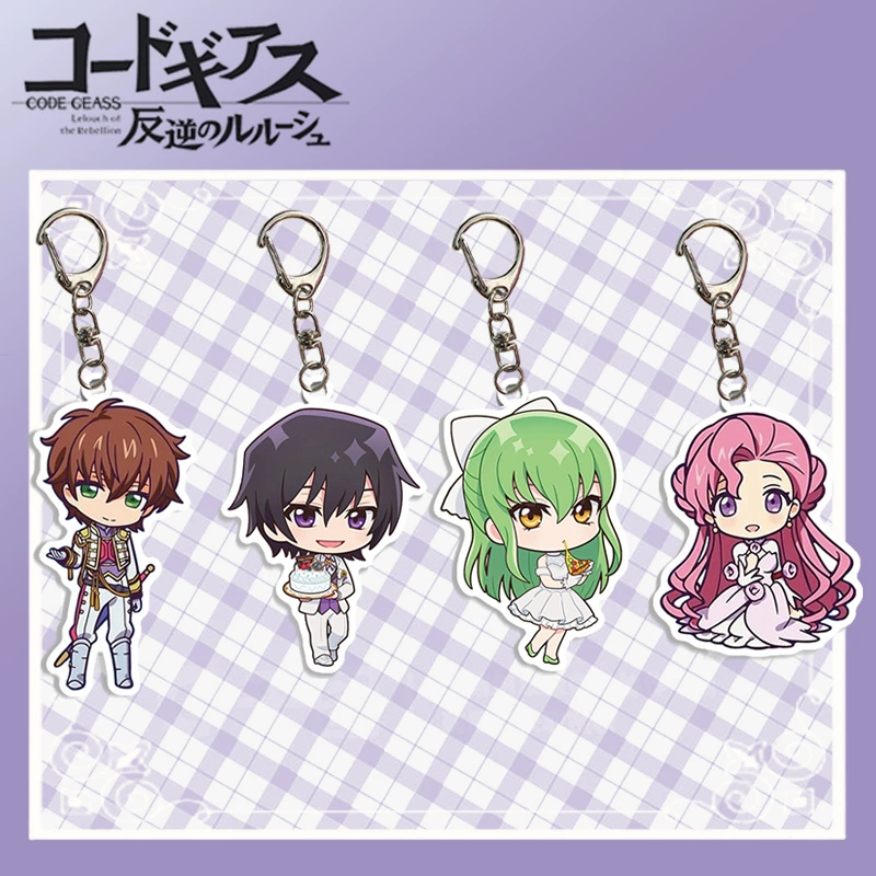Лелуш злодей Q версия акриловый брелок-ключ bag Pendant аксессуары Euphemia Lelouch CC