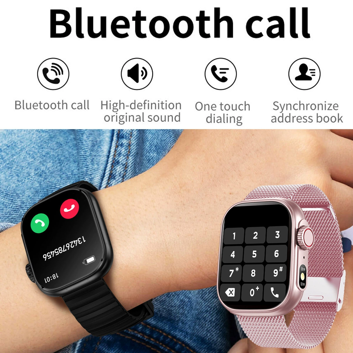 Умные часы Zw39 с Bluetooth, сердечным ритмом, вызовами, музыкой и функциями здоровья