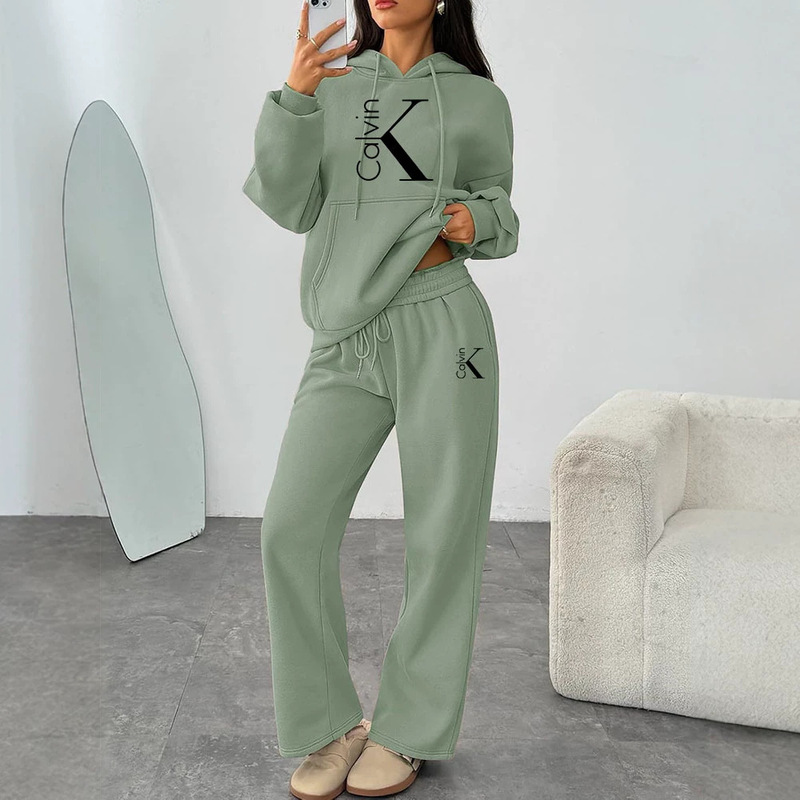 European and American Cross-Border New Autumn and Winter Sets, Casual Hooded Sweatshirts, Oversized Wide-Leg Pants, Men's and Women's Sports Suits European and American Cross-Border New Autumn and Winter Sets, Casual Hooded Sweatshirts, Oversized Wide-Leg Pants, Men's and Women's Sports Suits