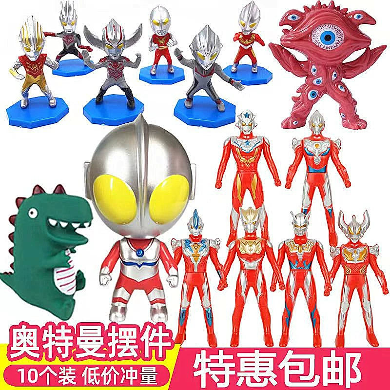 Новая игрушка Ultraman, украшения для торта, Digimon, соленое яйцо, маленький Супермен, детский день, день рождения, подключаемый модуль для выпечки