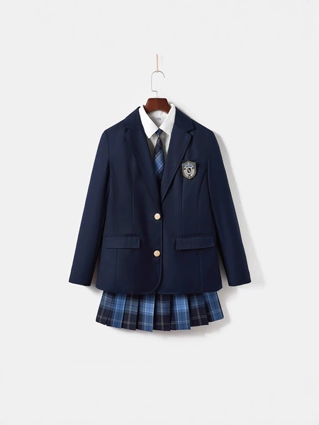 Suit, badge, shirt, tie