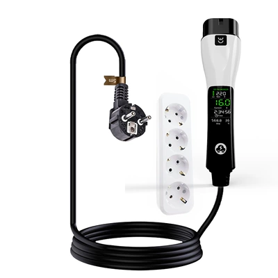 National Standard Gbt, Elektrikli avtomobil şarj stansiyaları - 16a-european-plug-type2-gun-charging-and-discharging-all-in-one-5m-power-strip-bag