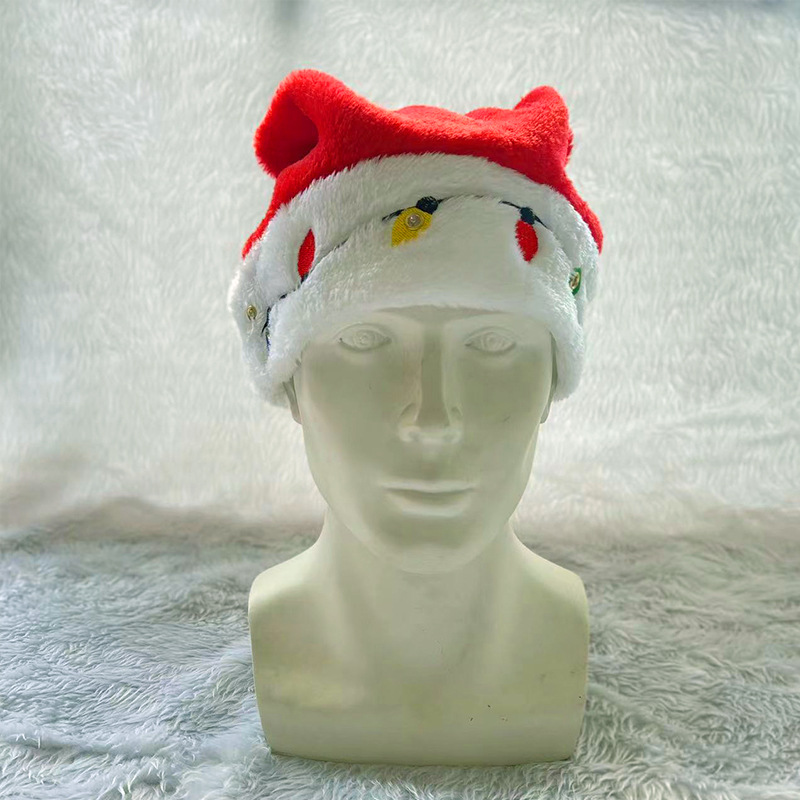 Christmas Classic Style Color Block Yarn Party Christmas Hat display picture 2