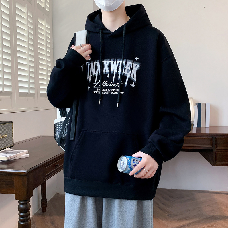 春秋季初中学生男孩长袖卫衣12-16岁青少年15大童潮牌上衣连帽衫|undefined