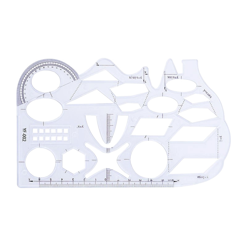 Spot Multi-Functional Function Ruler Student Soft Ruler Geometry Learning Ruler Mathematics Kaleidoscope Ruler Drawing Ruler Universal Ruler