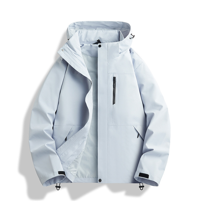 山系秋冬季户外黄色三合一冲锋衣男女款防泼水企业登山服外套定制|undefined