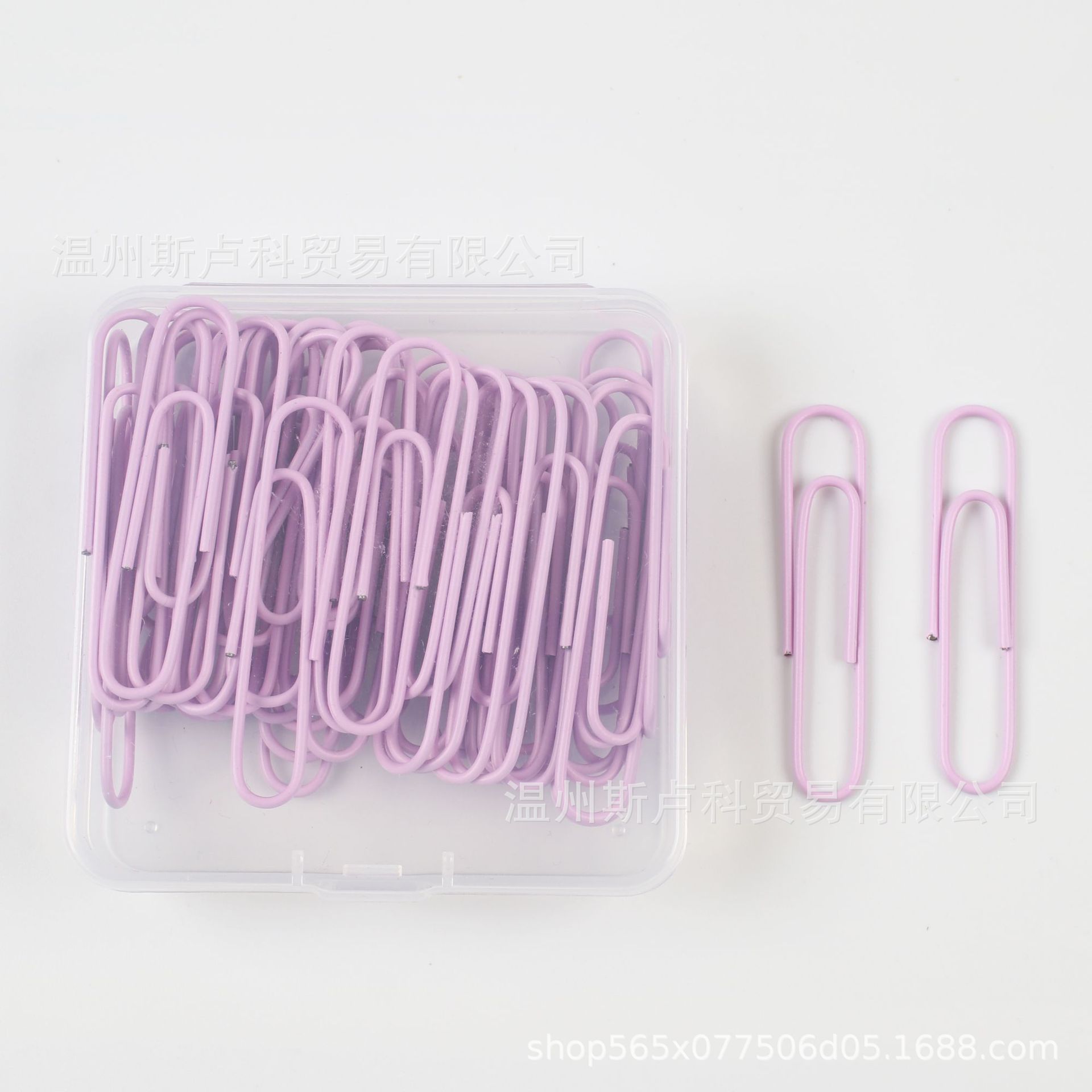Juego de 50 Clips de Papel de Colores en Caja, Gran Tamaño de 50 mm, Clips de Papel en Forma de U para Oficina, Venta al por Mayor