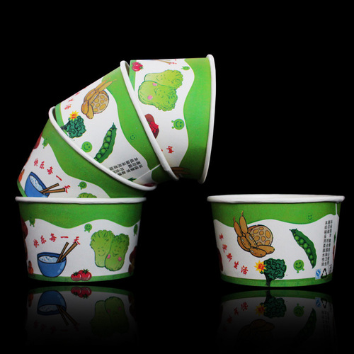 Disposable paper bowl round packaging bowl 500ml take-out bowl tofu brain bowl No. 3 paper bowl stinky tofu paper bowl