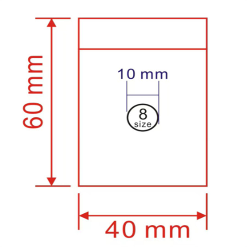 Bags with Digital Markings, Ring Packaging Bags, Pe Self-Sealing Bags, Jewelry Sorting Bags by Model, Zippered Semi-Transparent