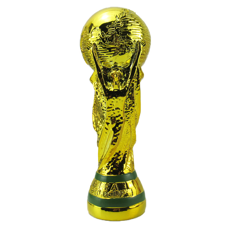 Copa del mundo Hércules Copa trofeo modelo fútbol juego de fans recuerdo galvanoplastia adornos de resina transfronteriza comercio exterior