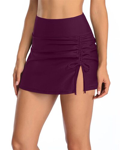 23 European and American sexy ladies' solid color swimming trunks bikini swimwear