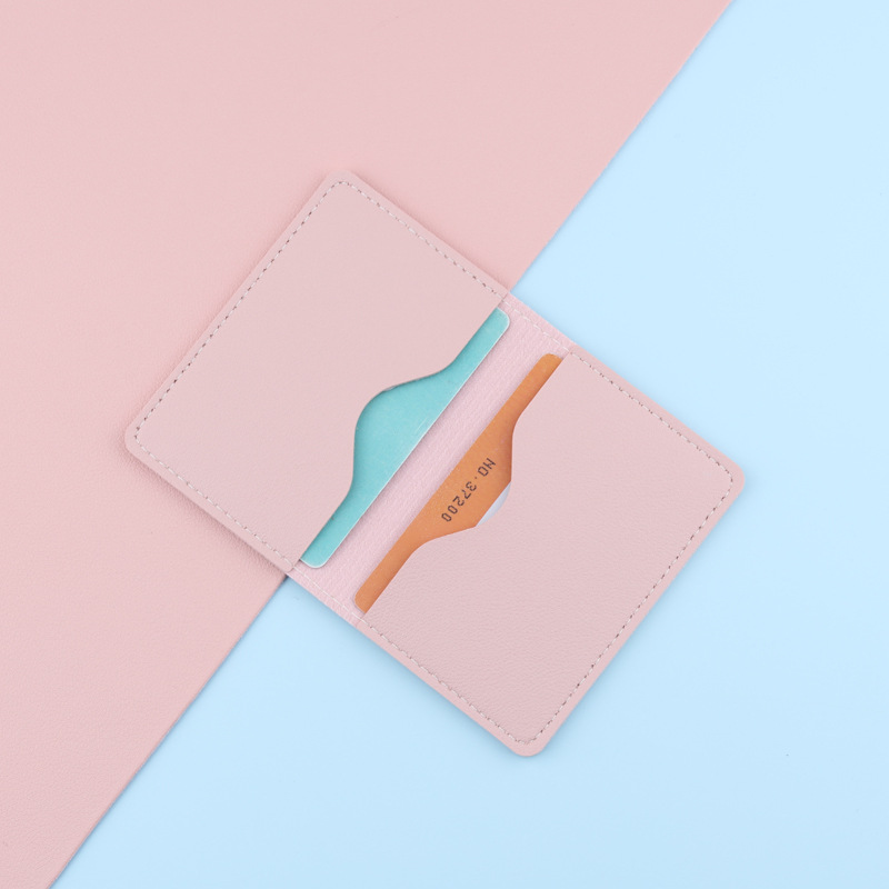 Titular de la tarjeta de estudiante titular de la tarjeta pequeña de las mujeres titular de la tarjeta ligera de las mujeres nuevos hombres pequeños cepillo antirrobo titular de la tarjeta delgada de las mujeres