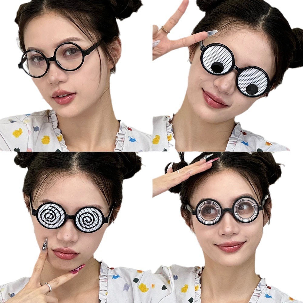Gafas de Fiesta con Ojos Giratorios de ABS Marco Completo para Fiestas