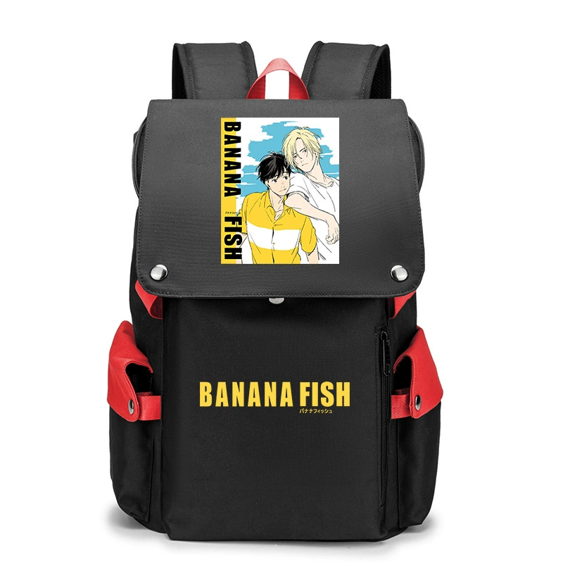 Банановые рыбки Banana Fish, бойцовская борьба, помощь студенту, рюкзак мужской, карикатурный большой объём школьный ранец