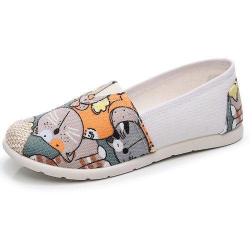 Beijing old cloth shoes women's non-slip soft-soled canvas shoes comfortable and casual slip-on daily household versatile shoes