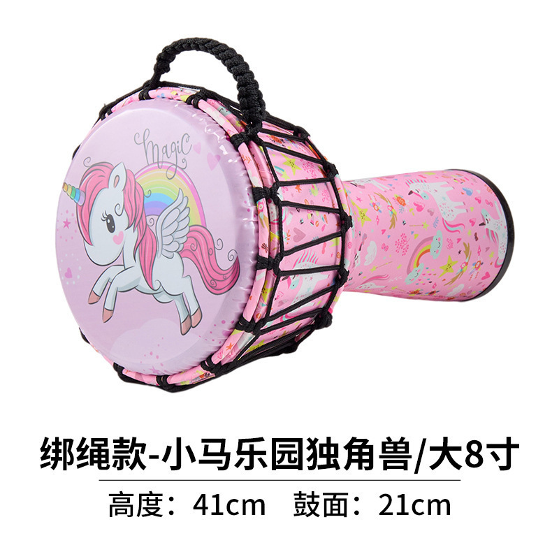 儿童非洲鼓寸寸寸成人初学丽江手鼓山羊皮整木掏空桃花芯木|undefined
