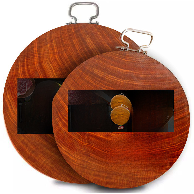 越南花梨木菜板实木菜板整木圆形铁木砧板厨房全国包邮可一个代发