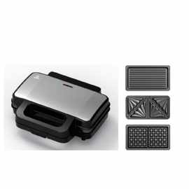 跨境热销3合一三明治机烤面包机华夫饼机蛋糕早餐机Waffle maker