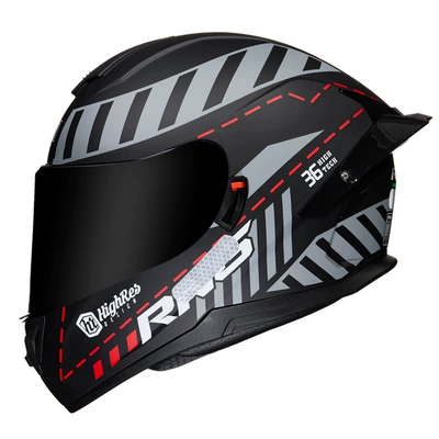 Motosiklet kaskı (dəbilqə) – car helmet - red-labyrinth-tea-mirror-m