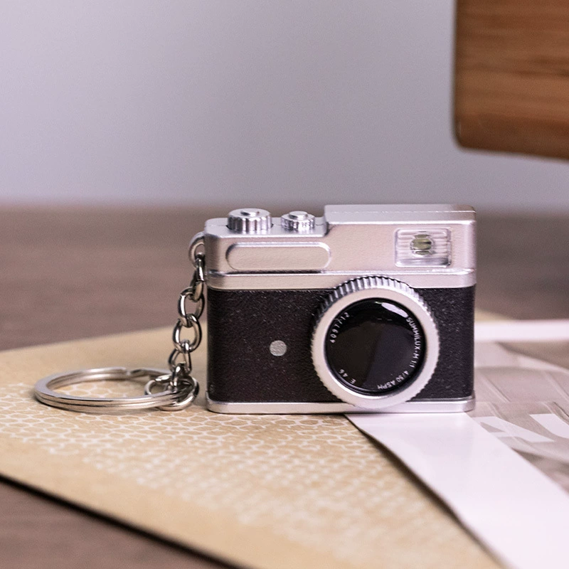 Cotton flashing doll, straps, retro small camera, keychain, makes sounds