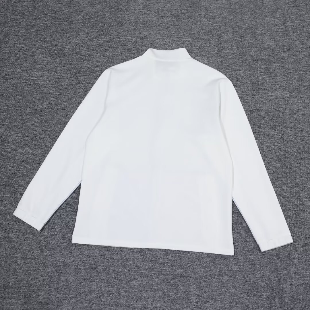 2024 새로운 가을과 겨울 방풍 따뜻한 배드민턴 재킷 남자와 여자의 화이트 캐주얼 그룹 재킷 긴 소매