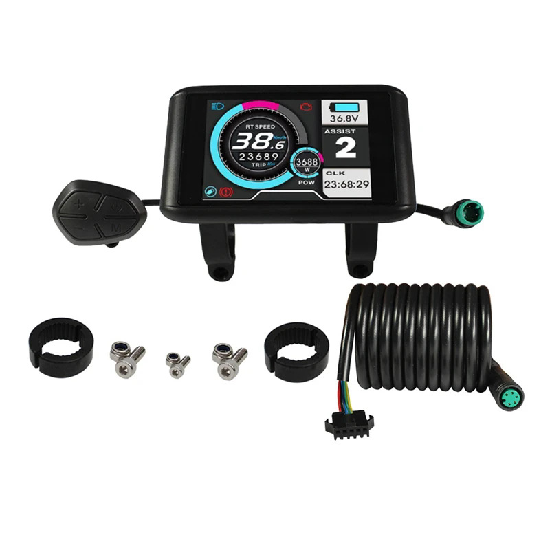Bicycle lithium accessories UKC1 color display 36V 48V 60V 72V compatible 52V waterproof connector