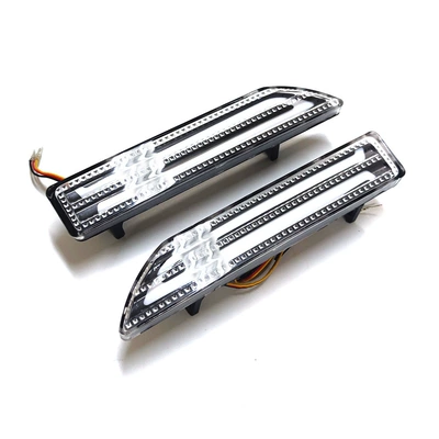 YCL suitable for HONDA HONDA CRV modified LED rear surrounding light rear bumper brake light (Brake light) - white-unilateral