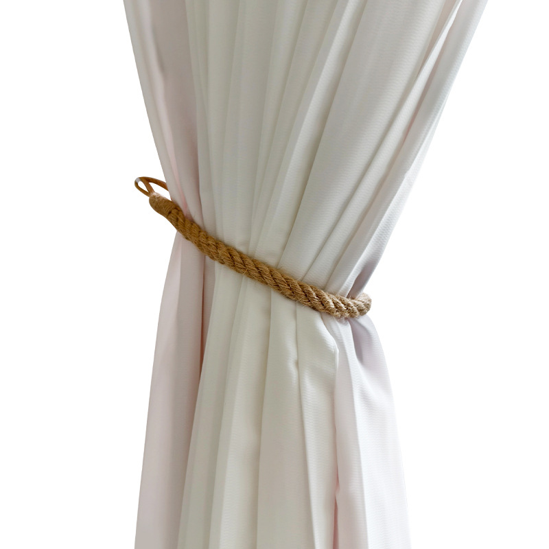 Fermacravatte per tende intrecciati in cotone e lino boho_voghion.com