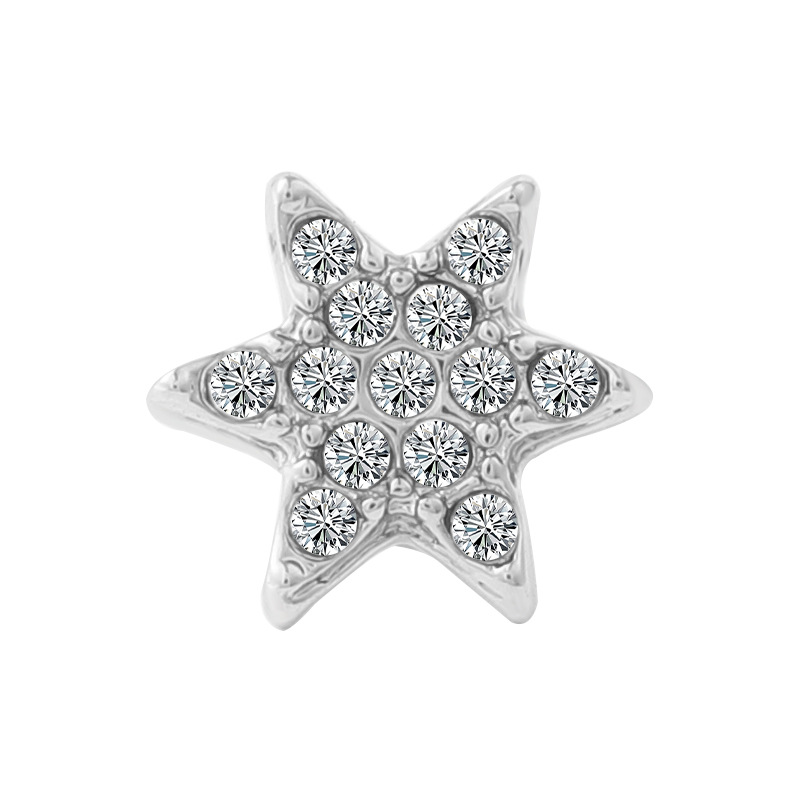 Hebilla decorativa con forma de estrella de mar para correa de silicona de Apple Watch, accesorio de moda al por mayor