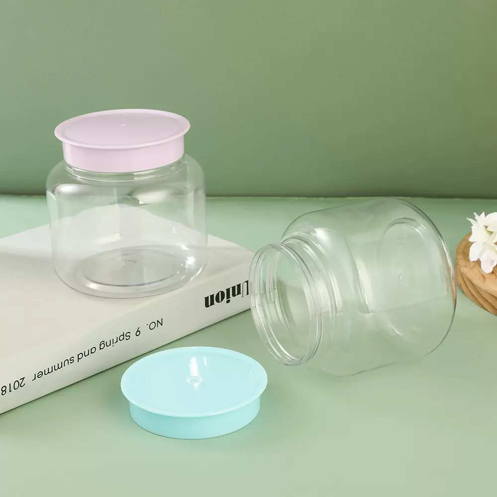 透明PET胖胖瓶大肚型茶包果干零食包装罐一次性食品级密封塑料罐