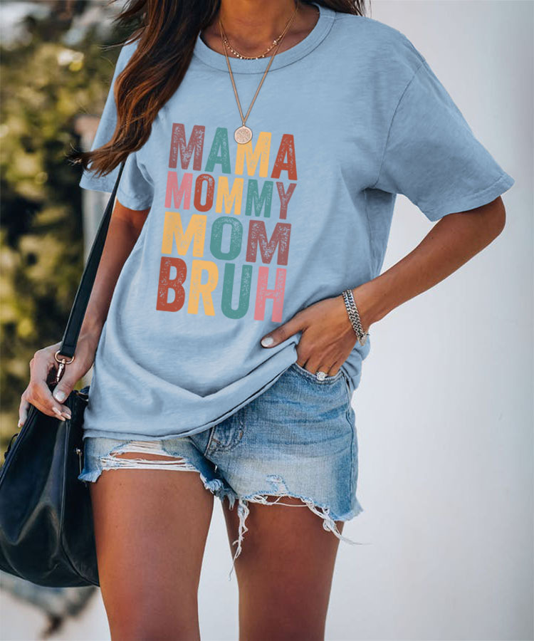 Femmes T-shirt Manche Courte T-shirts Impression Mode Lettre display picture 18